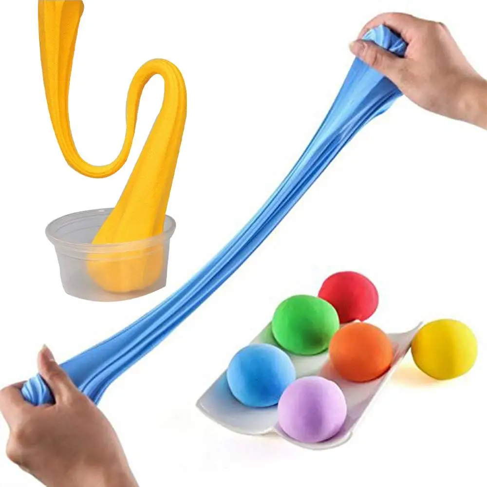 DIY Slime Kit Making включает в себя 12 кристаллических слизи банки с блеском амулеты