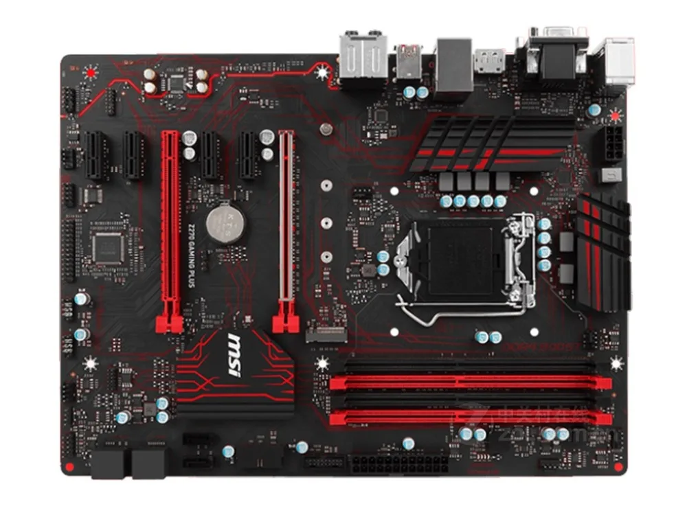 Оригинальная материнская плата для MSI Z270 GAMING PLUS LGA 1151 DDR4 USB3.1 USB2.0 64GB 7500 7700K Z270 настольная материнская плата