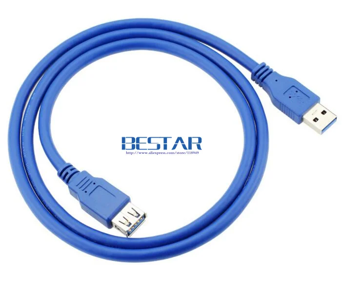 200 шт./лот) USB 3,0 A Male AM to USB 3,0 A Female AF USB3.0 удлинитель 0,3 м 0,6 м 1 м 1,5 м 1,8 м 3 м 5 м