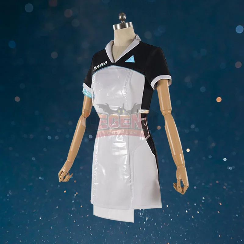 Detroit: Become Human Kara Cosplay Adult Halloween Costume Coat White Version image 4