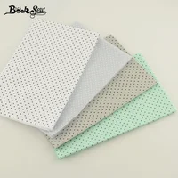 Booksew 100% Cotton Fabric 4 Piece/lot 40x50cm Little Dots Pattern Baby Cloth Quilting Meter Twill Bedding Dolls Bed Sheet