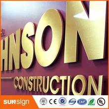 China supplier 3d led stainless steel metal letter sign