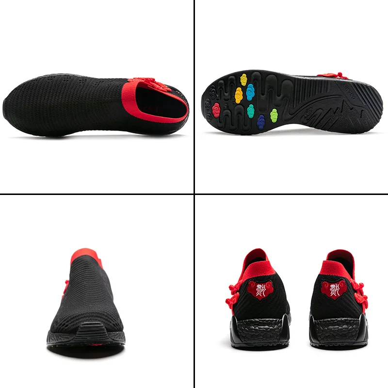 Фото ONEMIX Socks спортивная обувь для мужчин ретро дышащие кроссовки трикотажные прочные резиновые подошвы носки обувь Прогулочные кроссовки №2