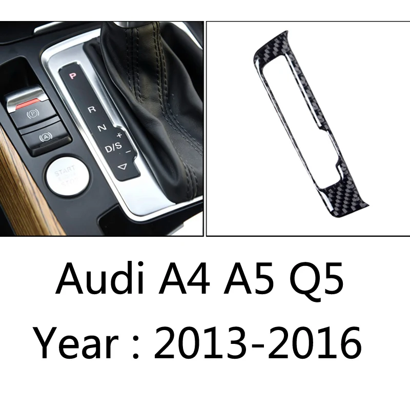Аксессуары для Audi A4 A5 Q5 B8 S4 S5, автомобильная панель переключения передач, Декоративная полоса, авто покрытие, накладка, наклейка для автомобиля - Название цвета: 2013-2016