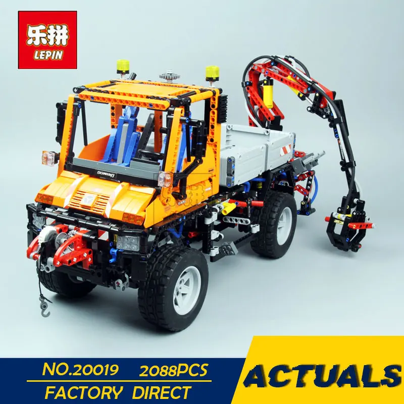 

LEPIN 20019 2088Pcs Technic Truck Unimog U400 Model Building Kits Blocks Funny Bricks Compatible Toys 8110 for Children