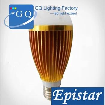 

DHL Fedex AC85-265V E27 7W LED BULB, led spot light American 45mil bridgelux chip 3years warranty