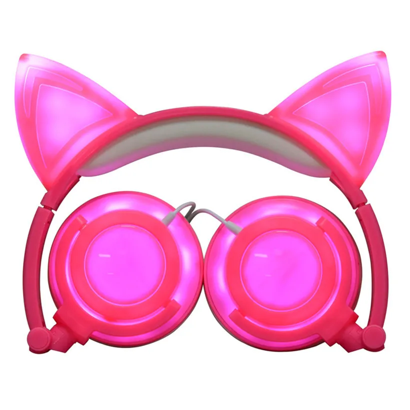 Free Shipping LED Cat Ear Headphone Foldable Flashing Music Light Wired Gaming Earphone Headset For iPhone Laptop MP3 80712 Free Shipping LED Cat Ear Headphone Foldable Flashing Music Light Wired Gaming Earphone Headset For iPhone Laptop MP3 80712