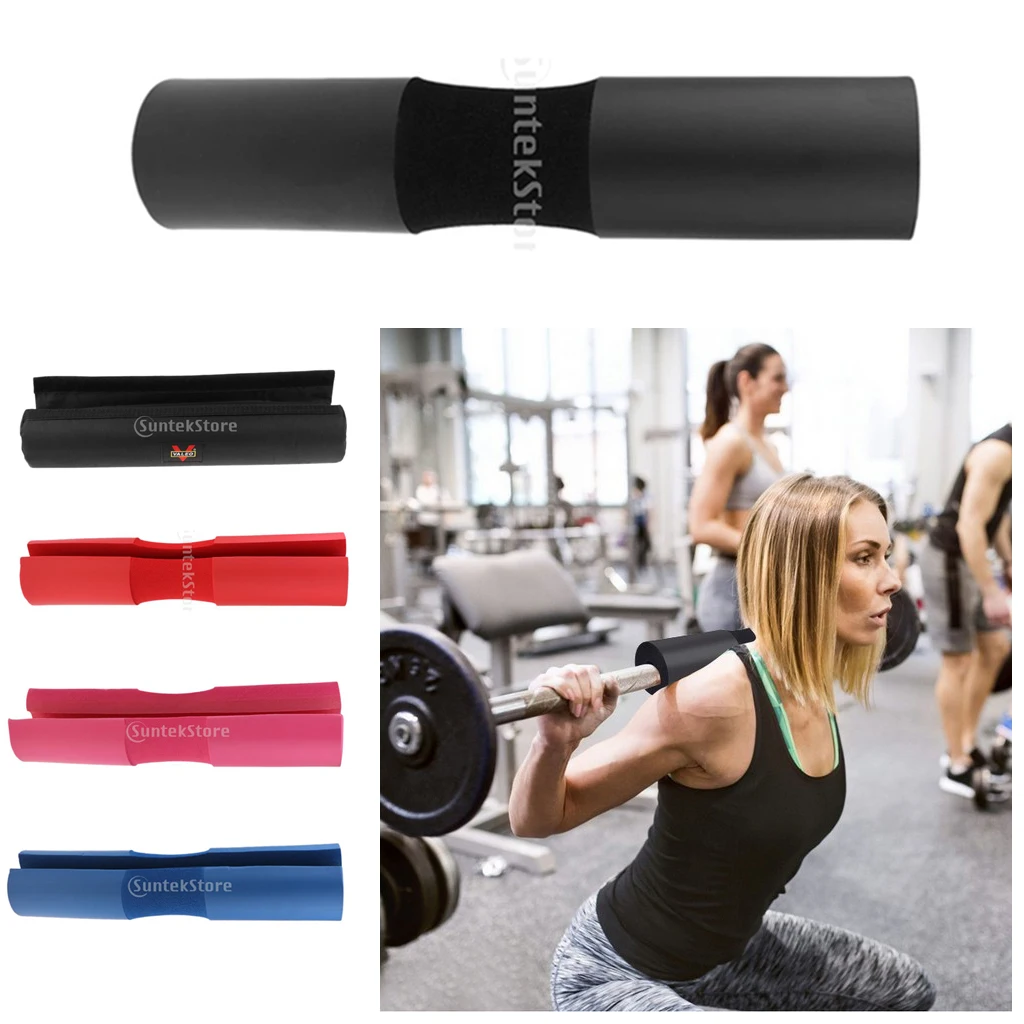 Bodygear Barbell Pad Squat Bar Thick Foam Cushion Protector for Neck Shoulder Back Fits GYM Pull Up Gripper Support Lifting Bar