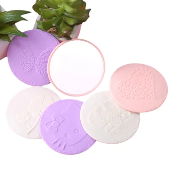 

10PCS Beauty Mirror Cosmetic Mirror Fashion portable cute cartoon plastic round mirror gift gift