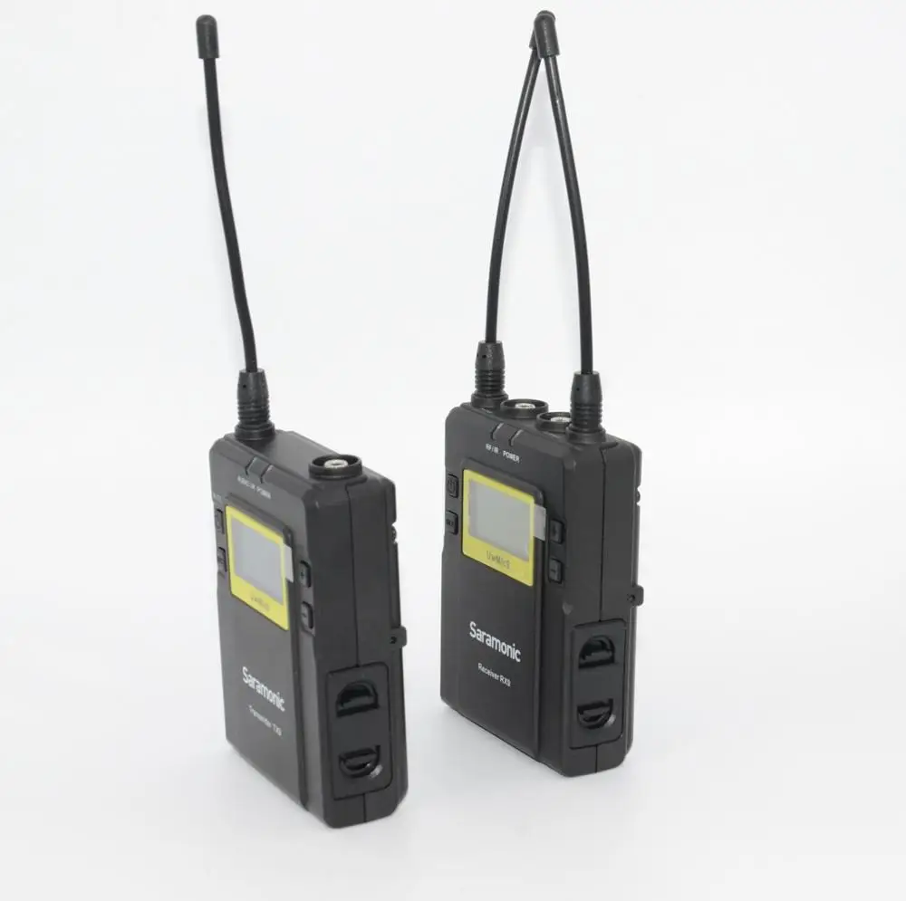 Saramonic UwMic9(RX9+ TX9) вещание UHF Беспроводной петличный микрофон система для Dslr камеры микрофон для видеокамер Микрофон Canon
