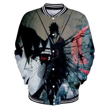 

2019 New Naruto Baseball uniform Women spring Casual Harajuku Naruto Baseball Jackets Ninja clothes plus size for men