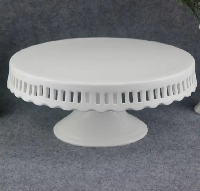 Керамическая посуда для торта 8/10/12 дюймов|fruit plate|ceramic plate standdessert plates |