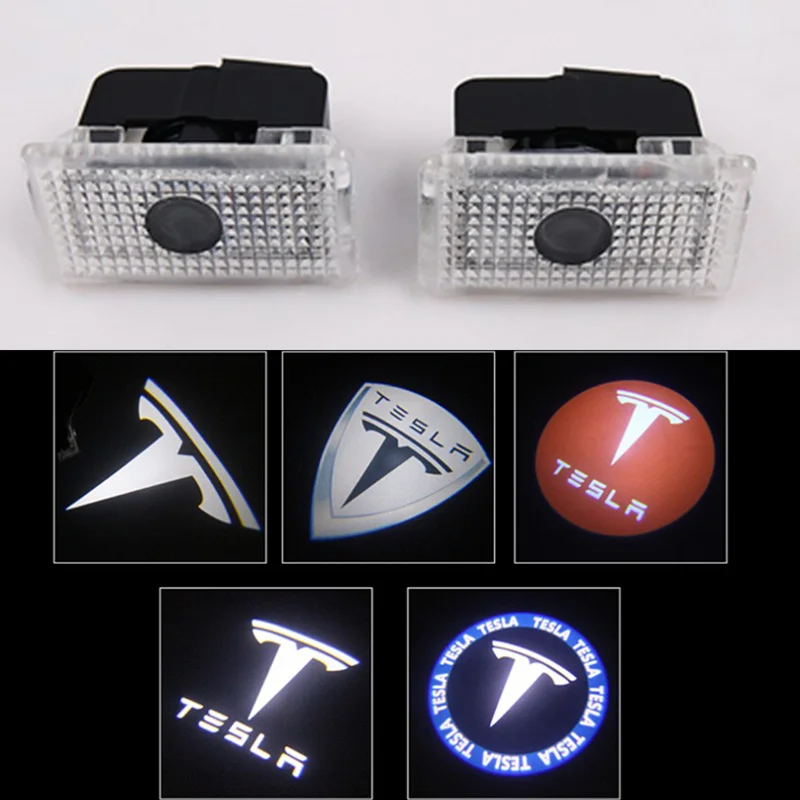 2pcs lot Car LED Courtesy ghost shadow welcome light Laser logo projector door font b lamp