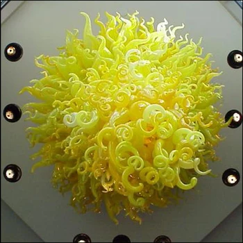 Best Art Design Frosted Customized Colored Hand Blown Glass Chandeliers And Suspensions New House Decor