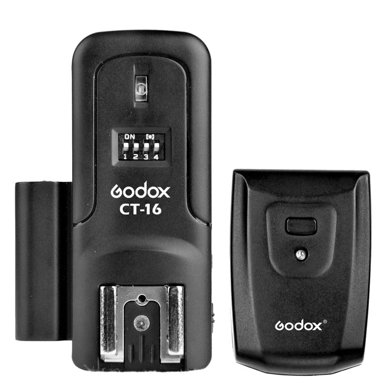 

Godox CT-16 16 Channels Wireless Radio Flash Trigger Transmitter + Receiver Set for Canon Nikon Pentax Studio Flash