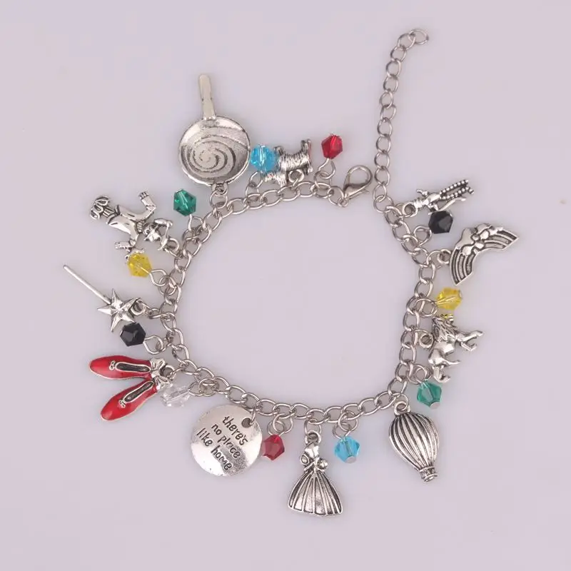 

"There Is No Place Like Home" Bracelet for Women 1pc a Lot The Wizard of Oz Bracelet Bangle