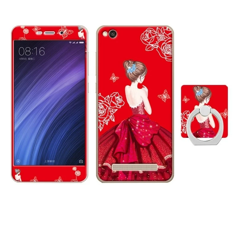 xiaomi redmi 4a case cover glass screen protector  (25)