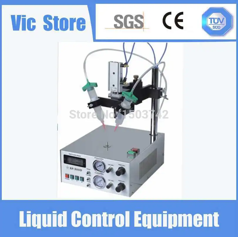 

Free Shipping Quality 220V Auto Glue Dispenser Solder Paste Liquid Controller Dropper SP8000 Dispensing Machine With Led Screen