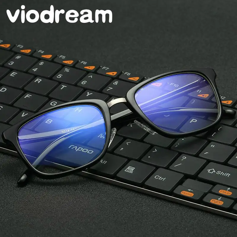 

Viodream Anti Blue light lenses Tr90 Glasses full Frame Female men radiation protection computer Goggles Oculos De Grau TG 5014