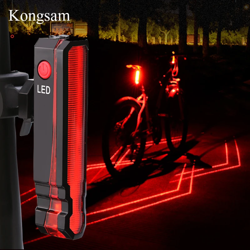 

GIYO USB Rechargeable Bicycle Rear Light Cycling LED Taillight MTB Mountain Waterproof Bicycle Bike Rear Tail Warning Lamp Light