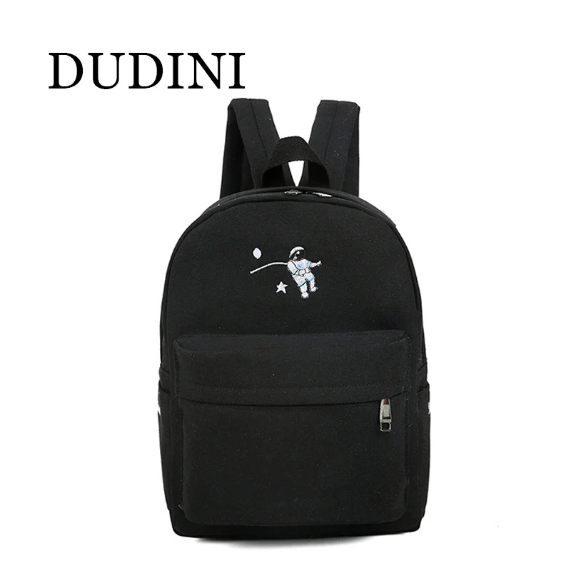 DUDINI Funny Embroidery Printing font b Backpack b font Junior High School Students Schoolbag font b