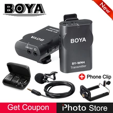Phone Wireless Lapel Lavalier Microphone System for Smartphones Phone DSLR PC Computer Camcorder Recorder Audio Video Recording