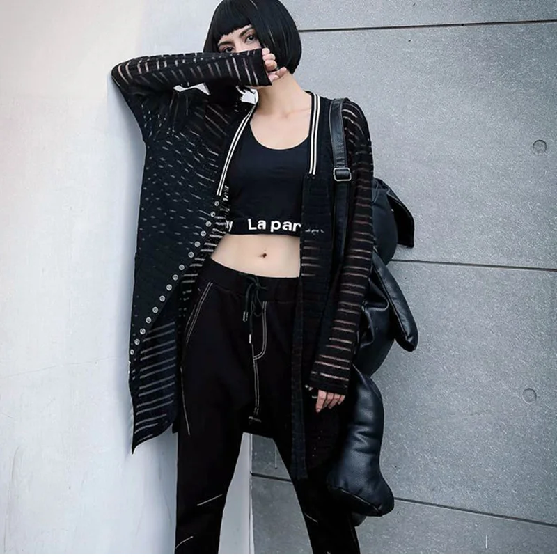 

Yalabovso 2017 Autumn Trench Coat New Arrivals Long Coat Novelty Punk long coat Trabeculate Windbreaker Outwear A031-5601 z20
