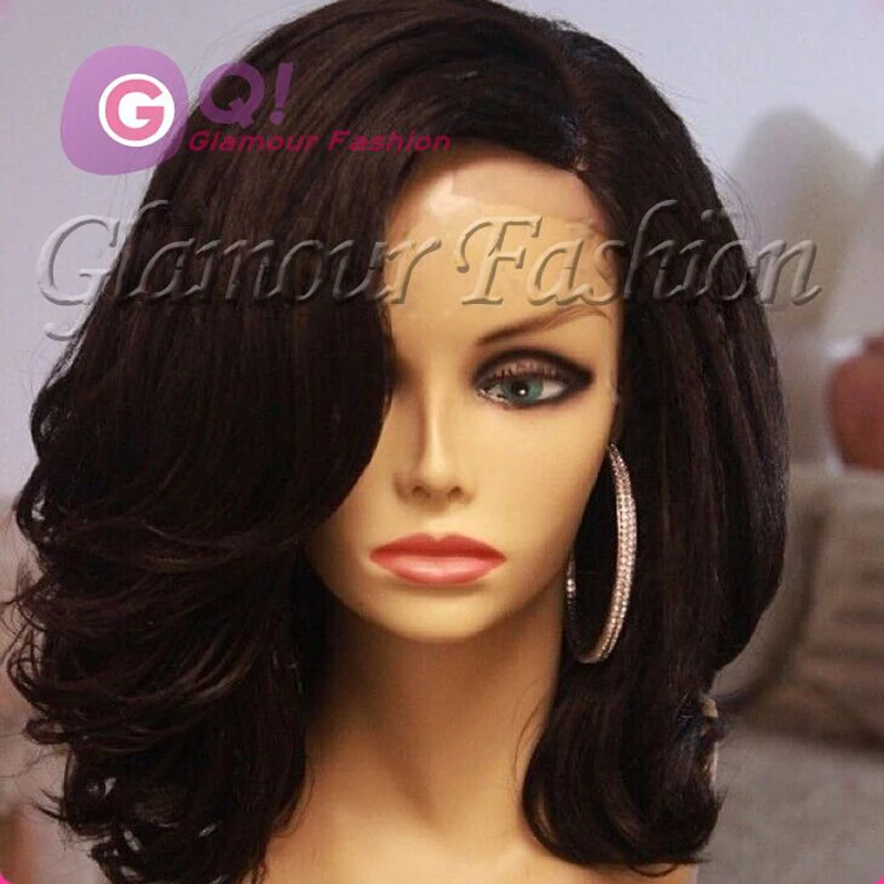 Gq New Short Haircuts Full Lace Human Hair Wigs Glueless