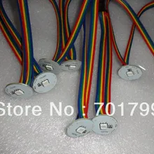 22 мм Диаметр WS2801 светодиодный модуль пикселей, 1 шт. 5050 SMD RGB LED, DC5V, вход с 4PIN Мужской JST Connect; выход с женский