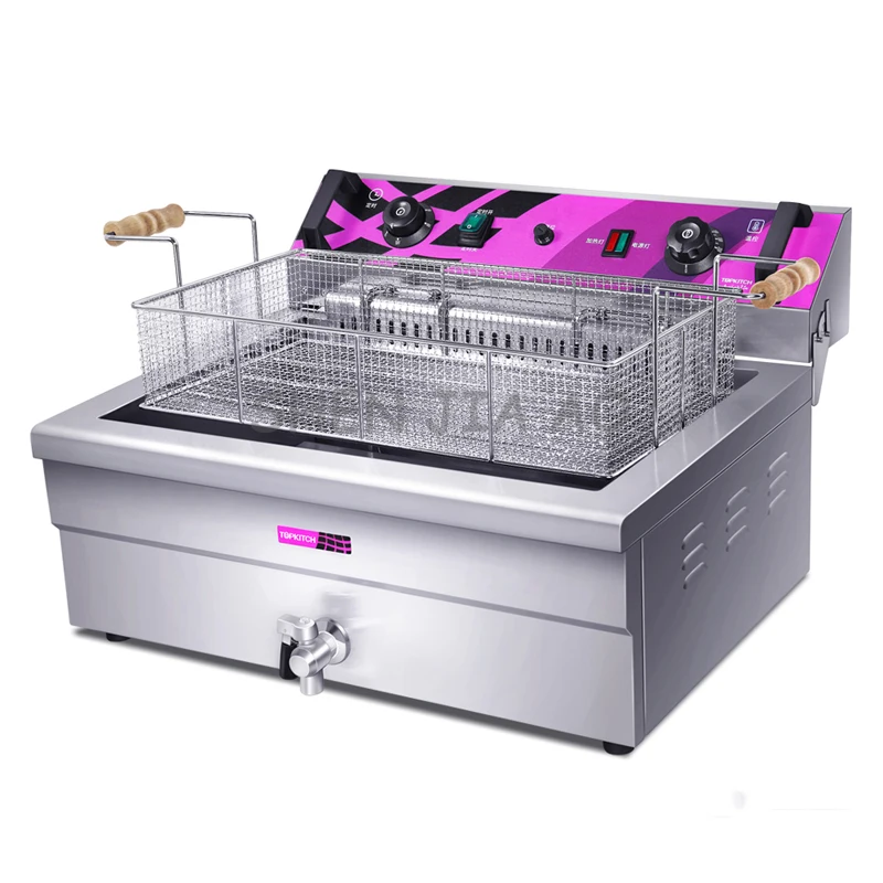 Commercial electric fryer 20L large capacity single cylinder electric