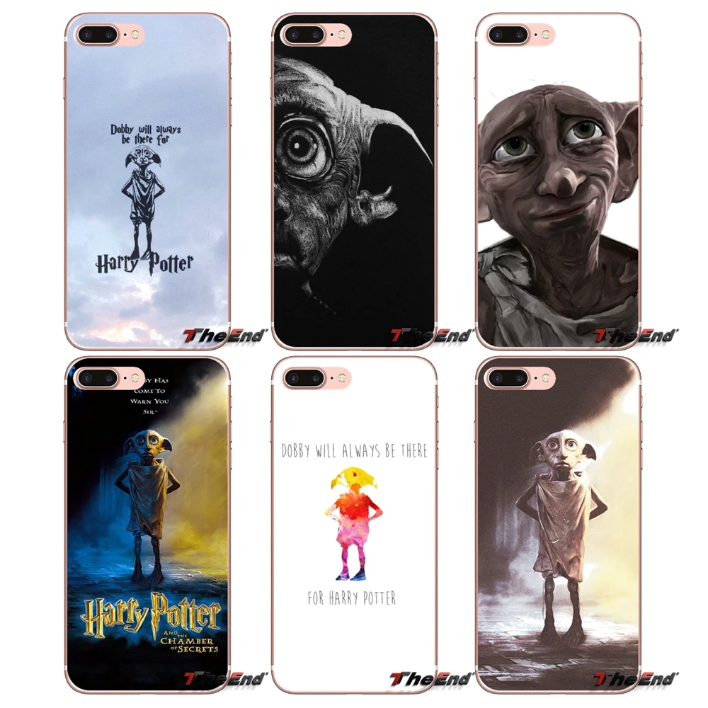 

TPU Transparent Case Cover funny cute Harry Potter Dobby For Huawei P Smart Y6 Ascend P8 P9 P10 Plus Nova P20 Lite Pro Mini 2017