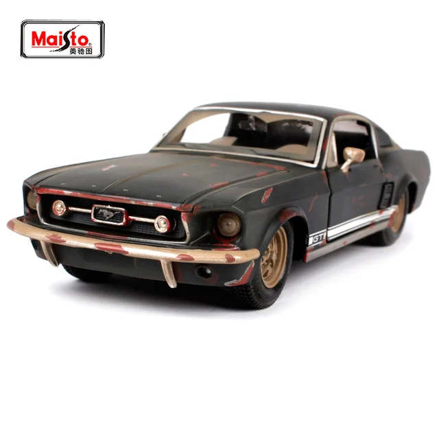 Maisto 1 24 1967 Ford Mustang GT Pria dan Vintage Diecast 