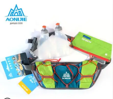 AONIJIE Men Women Waist Packs Running Hydration Belts With 2PC 250ML Bottle Holder Belt Reflective Running Water Belt Pack AONIJIE Men Women Waist Packs Running Hydration Belts With 2PC 250ML Bottle Holder Belt Reflective Running Water Belt Pack