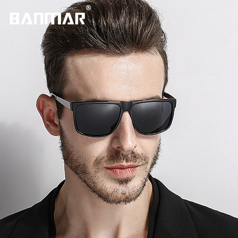 BANMAR Men Glasses Car Driver Night Vision Goggle Sun Glasses Male
