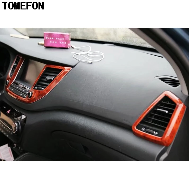 TOMEFON для Hyundai Tucson 2015 2016 ABS специальная краска внутренняя ручная Панель AC