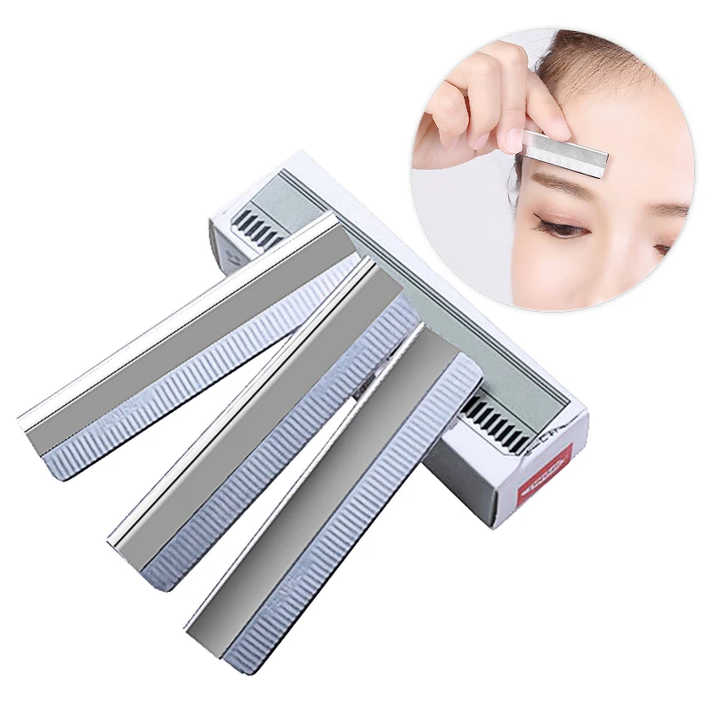 

Permanent Makeup Stainless Steel Microblading EYEBROW RAZOR Pack of 100 white tattoo supplies for eyebrow tattoo