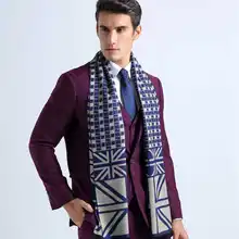 2016 Winter Cotton Tartan Jacquard Scarf Luxury Brand Business Scarves Men Casual Echarpes Foulard YJWD332