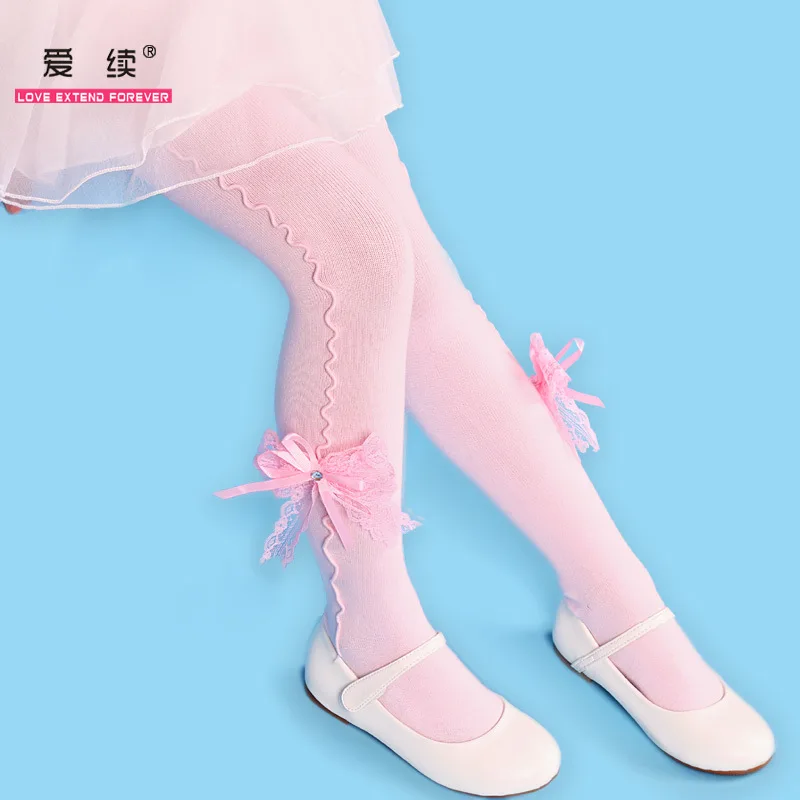 

Kaguster 2-4 years Refined Lace Bow - Baby tights - girls tights modis tights kids girls pantyhose collant fille