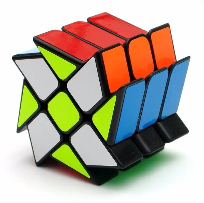 YJ колеса ветра Неравные 56 мм 3x3x3 Литые Покрытием magic cube Puzzle Кубы Укрепить Кубо кубик cubo magico куб Игрушки Подарок кубик рубика