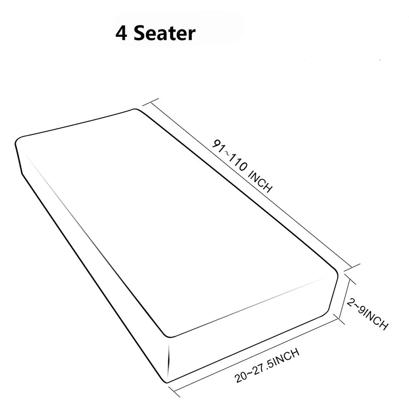 4 сиденья Противоскользящий эластичный диван Чехол плед диван Чехол дом отель плотная обёрточная бумага диван водонепроницаемый домашний чехол сплошной цвет