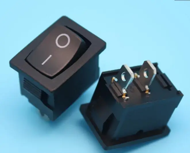 

5pcs Black rocker Push Button Mini Switch KCD1 2Pin 21MM*15MM