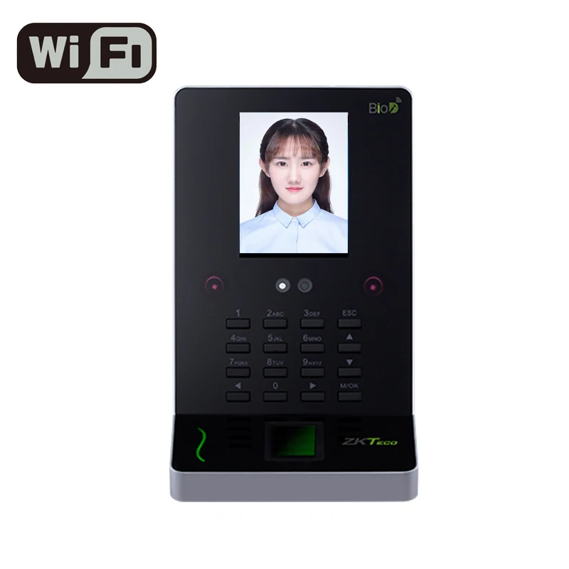 ZKTeco UF600 wifi машина распознавания лица Время посещаемости контроля доступа считыватель лица датчик отпечатков пальцев