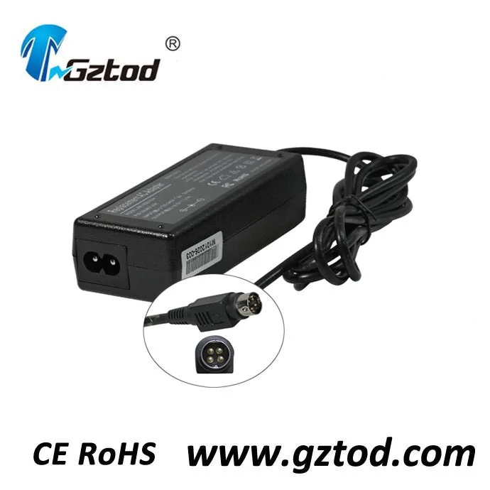 Free Shipping Laptop AC Adapter for LCD 12V 5A 4 pin 60W High Qualiity Notebook Adapters + Power