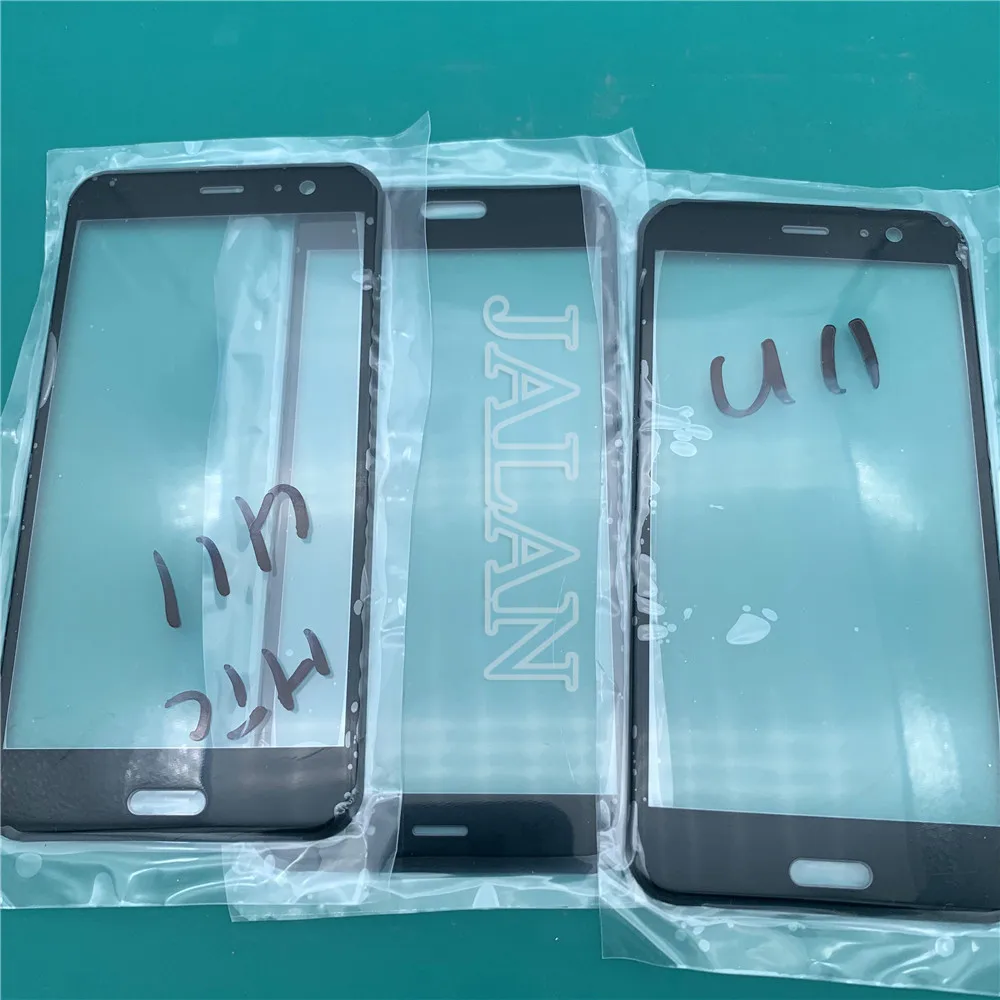 Переднее внешнее стекло для HTC U11 треснувшая изогнутая стеклянная панель ЖК