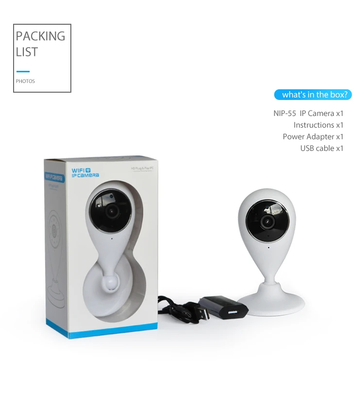 Беспроводная IP камера видеонаблюдения HD 720P с поддержкой Wi Fi|Камеры