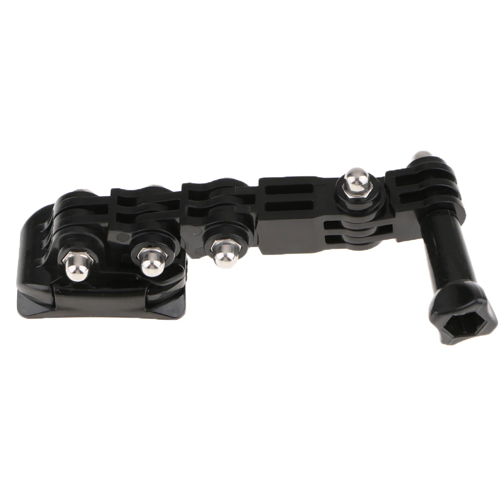 Helmet Mount for GoPro Camera Housing Adapter & 2x Curved Adhesive Pad Rock Climbing Baseball General Purpose