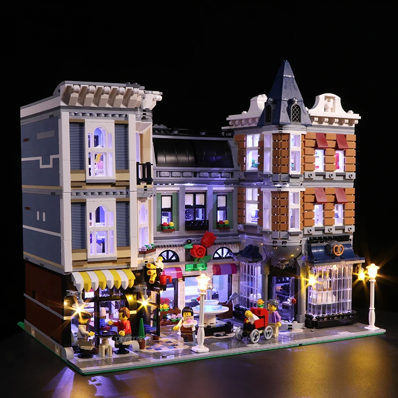 Набор со светодиодной подсветкой для конструктора Lego 10255 квадратные совместимые