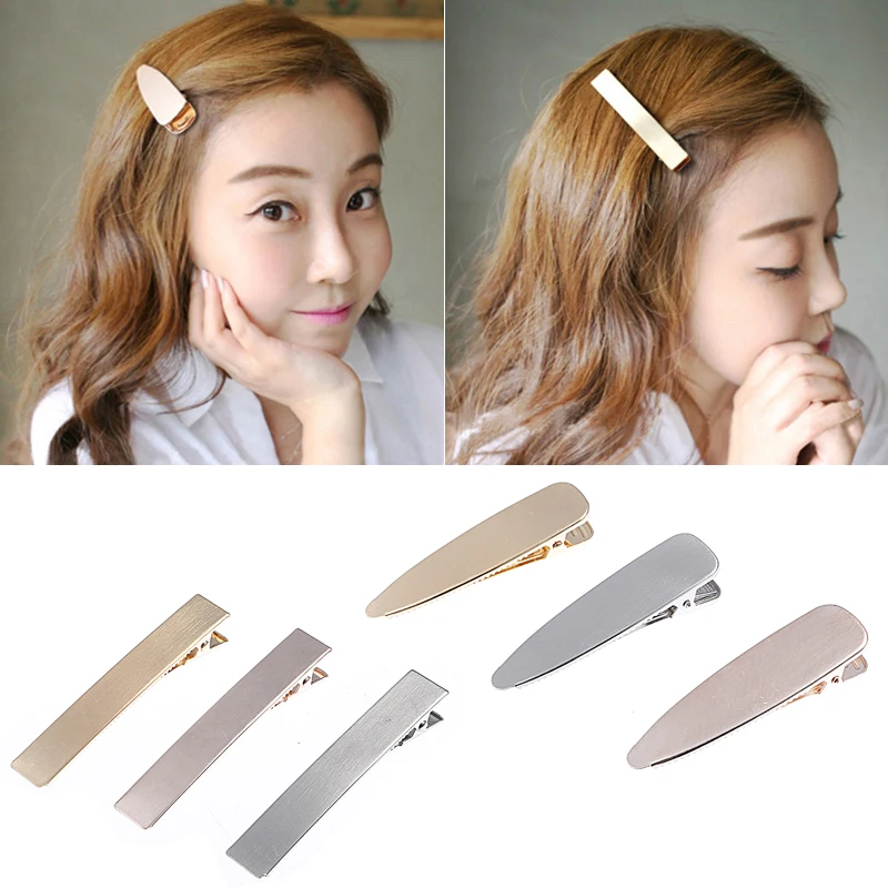 M MISM 1PC Korean Style Metal Hairpins Women Girls Headwear Long ...