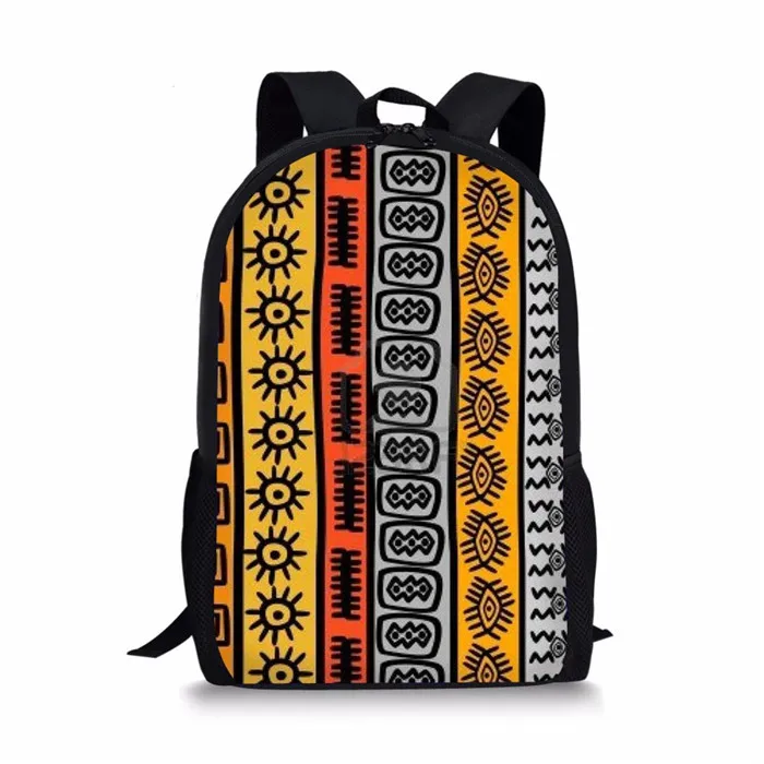 FORUDESIGNS рюкзак с принтом в африканском стиле Mochila Necessaire, школьные сумки, сумка для книг для девочек-подростков, Геометрическая Сумка для детей - Цвет: T0429C