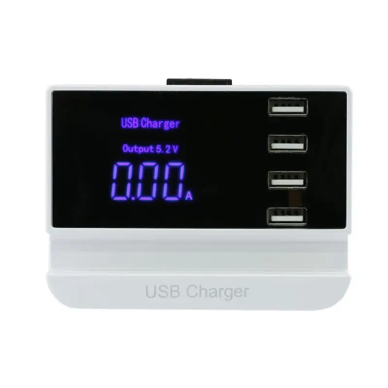 

Alloet EU 4 Ports Dual USB Fast Charger for Mobile Phone, Charging Multi-Plug Charger for Sumsung Huawei Phones
